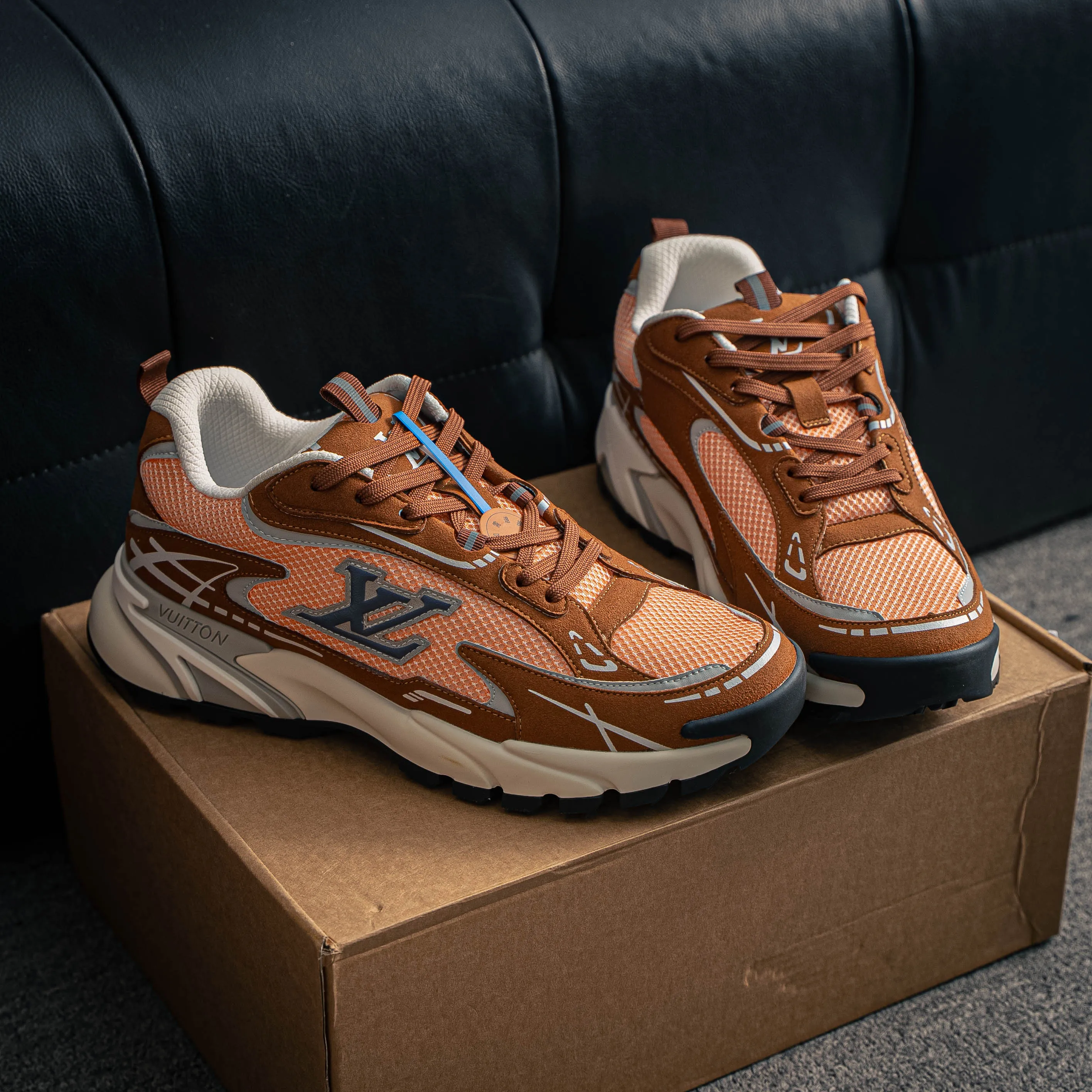 # Lv Tatic Runner Tatic Runner Series Platform Sole Chunky Sneakers， Retro Shoes ， 。Shoes ， "VUITTON